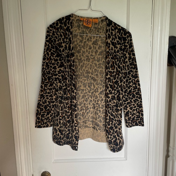 Tory Burch Animal Print Sweater Women’s Size Small - Picture 3 of 5